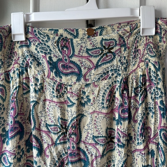 Free People Paisley Wide Leg Pants - Picture 2 of 3
